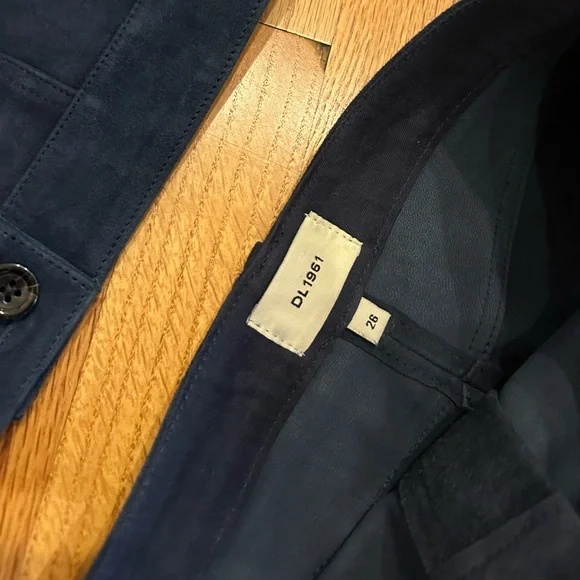 DL1961 Deep Blue Jean Jacket & Skirt Set - Picture 4 of 4